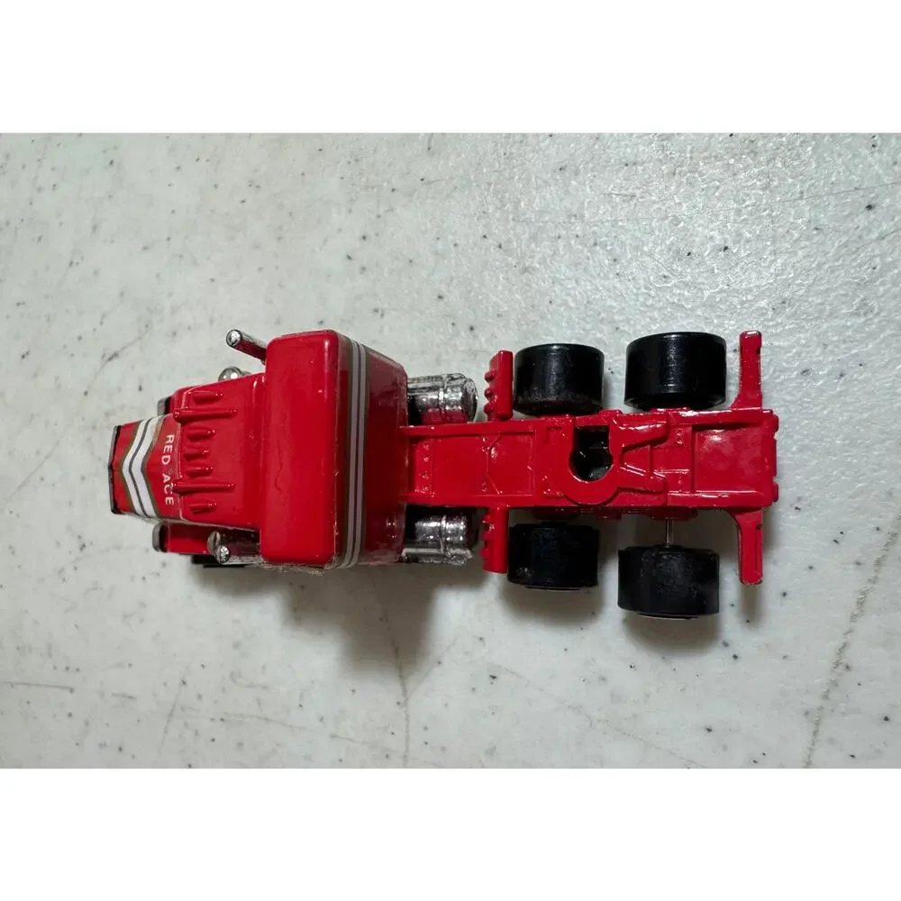 Vintage Unbranded Red Ace Hong Kong Semi Tractor Trailer Truck Rare Original Old